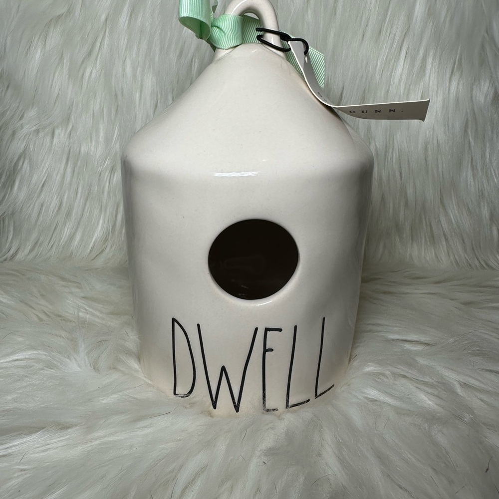 Rae Dunn DWELL Birdhouse with Butterfly on back